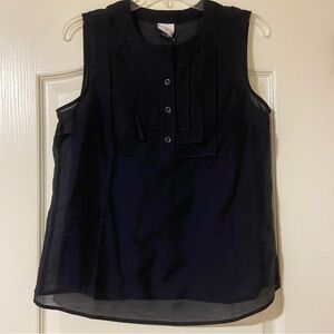 Elegant Dark Navy Sleeveless Top